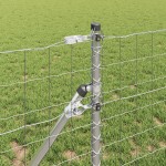 vidaXL Îngrădire cu stâlpi Argintiu 0.4 x 10 m Oțel vidaXL Îngrădire cu stâlpi Argintiu 0.4 x 10 m Oțel
