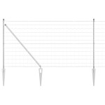 vidaXL Îngrădire cu stâlpi Argintiu 0.8 x 10 m Oțel vidaXL Îngrădire cu stâlpi Argintiu 0.8 x 10 m Oțel