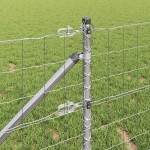 vidaXL Îngrădire cu stâlpi Argintiu 0.4 x 25 m Oțel