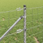vidaXL Îngrădire cu stâlpi Argintiu 0.4 x 25 m Oțel