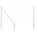 vidaXL Îngrădire cu stâlpi Argintiu 1.4 x 10 m Oțel vidaXL Îngrădire cu stâlpi Argintiu 1.4 x 10 m Oțel