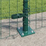 vidaXL Îngrădire cu stâlpi Verde 1 x 10 m Oțel vidaXL Îngrădire cu stâlpi Verde 1 x 10 m Oțel