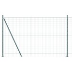 vidaXL Gard Euro cu 7 stâlpi flanșați 1.6x10 m din oțel galvanizat vidaXL Gard Euro cu 7 stâlpi flanșați 1.6x10 m din oțel galvanizat