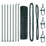 vidaXL Îngrădire cu stâlpi Verde 1 x 10 m Oțel vidaXL Îngrădire cu stâlpi Verde 1 x 10 m Oțel