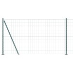 vidaXL Gard cu Stâlp Verde 1,2 x 10 m Oțel și PVC