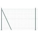 vidaXL Gard Euro cu 7 Stâlpi cu Flanșă 1.6x10 m din Oțel Galvanizat vidaXL Gard Euro cu 7 Stâlpi cu Flanșă 1.6x10 m din Oțel Galvanizat