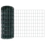 vidaXL Îngrădire cu stâlpi Verde 0.6 x 50 m Oțel vidaXL Îngrădire cu stâlpi Verde 0.6 x 50 m Oțel
