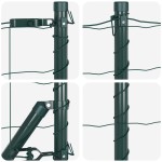 vidaXL Îngrădire cu stâlpi Verde 0.6 x 50 m Oțel vidaXL Îngrădire cu stâlpi Verde 0.6 x 50 m Oțel