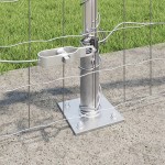 vidaXL Îngrădire cu stâlpi Argintiu 0.4 x 25 m Oțel vidaXL Îngrădire cu stâlpi Argintiu 0.4 x 25 m Oțel