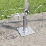 vidaXL Îngrădire cu stâlpi Argintiu 0.8 x 25 m Oțel