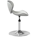 vidaXL Scaun de bar, alb, piele ecologică vidaXL Scaun de bar, alb, piele ecologică