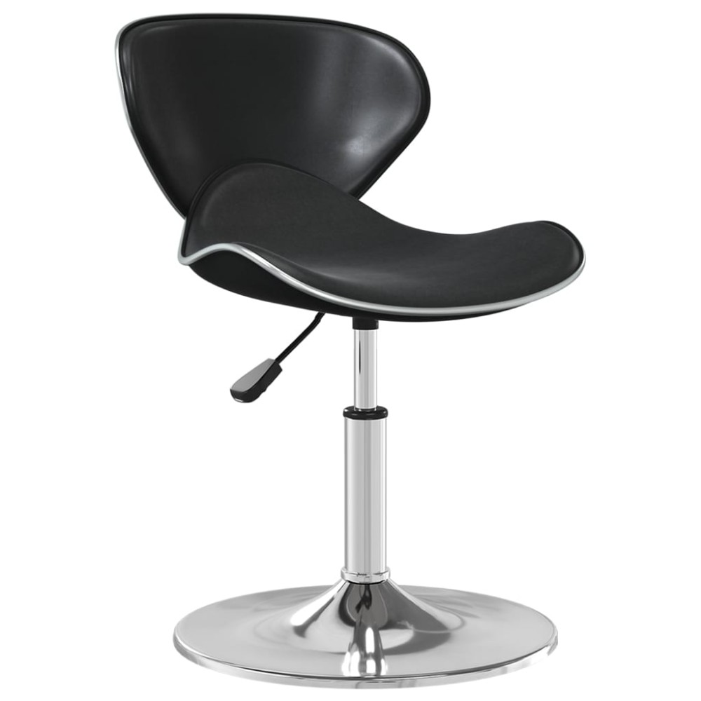 vidaXL Scaun de bar, negru, piele ecologică