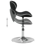 vidaXL Scaun de bar, negru, piele ecologică vidaXL Scaun de bar, negru, piele ecologică