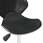 vidaXL Scaun de bar, negru, piele ecologică vidaXL Scaun de bar, negru, piele ecologică