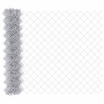vidaXL Împrejmuire din plasă cu stâlpi Argintiu 1 x 10 m Oțel