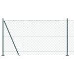 vidaXL Împrejmuire din plasă cu stâlpi Verde 1.2 x 10 m Oțel