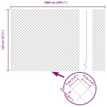 vidaXL Împrejmuire din plasă cu stâlpi Verde 1.2 x 10 m Oțel