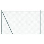 vidaXL Împrejmuire din plasă cu stâlpi Verde 1.4 x 10 m Oțel