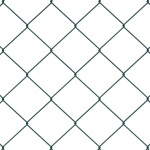 vidaXL Împrejmuire din plasă cu stâlpi Verde 0.8 x 10 m Oțel