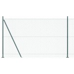 vidaXL Împrejmuire din plasă cu stâlpi Verde 1.4 x 10 m Oțel