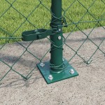vidaXL Împrejmuire din plasă cu stâlpi Verde 1.6 x 10 m Oțel