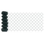 vidaXL Împrejmuire din plasă cu stâlpi Verde 0.6 x 25 m Oțel