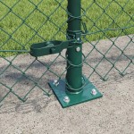 vidaXL Împrejmuire din plasă cu stâlpi Verde 0.8 x 25 m Oțel