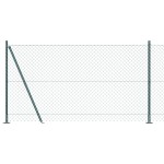 vidaXL Împrejmuire din plasă cu stâlpi Verde 1.2 x 25 m Oțel