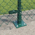 vidaXL Împrejmuire din plasă cu stâlpi Verde 1.2 x 25 m Oțel