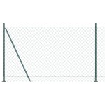 vidaXL Împrejmuire din plasă cu stâlpi Verde 1.4 x 25 m Oțel