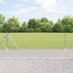 vidaXL Împrejmuire din plasă cu stâlpi Argintiu 0.4 x 10 m Oțel vidaXL Împrejmuire din plasă cu stâlpi Argintiu 0.4 x 10 m Oțel