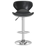 vidaXL Scaun de bar, negru, piele ecologică vidaXL Scaun de bar, negru, piele ecologică