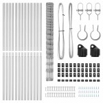 vidaXL Stâlp de gard. Galvanizat 25 x 1 m Oțel