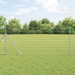 vidaXL Stâlp de gard. Galvanizat 25 x 1 m Oțel