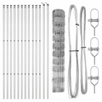 vidaXL Stâlp de gard. Galvanizat 25 x 1 m Oțel