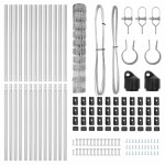 vidaXL Stâlp de gard. Galvanizat 25 x 1 m Oțel