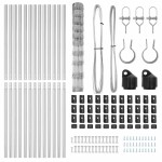 vidaXL Stâlp de gard. Galvanizat 25 x 1,2 m Oțel