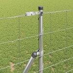 vidaXL Stâlp de gard. Galvanizat 25 x 1,2 m Oțel