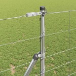 vidaXL Stâlp de gard. Galvanizat 50 x 1,2 m Oțel