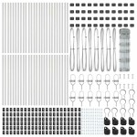 vidaXL Gard pentru câmp Argintiu 100 x 0.8 m Oțel galvanizat