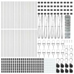 vidaXL Gard pentru câmp Argintiu 100 x 0.8 m Oțel galvanizat