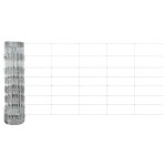 vidaXL Gard pentru câmp Argintiu 100 x 0.8 m Oțel galvanizat