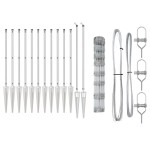 vidaXL Stâlp de gard. Galvanizat 25 x 1 m Oțel