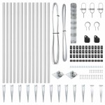 vidaXL Stâlp de gard. Galvanizat 25 x 1 m Oțel