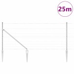 vidaXL Stâlp de gard. Galvanizat 25 x 1 m Oțel