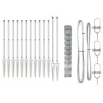 vidaXL Stâlp de gard. Galvanizat 25 x 1 m Oțel