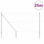 vidaXL Stâlp de gard. Galvanizat 25 x 1,2 m Oțel