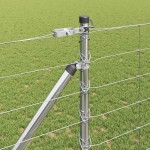 vidaXL Stâlp de gard. Galvanizat 25 x 1,2 m Oțel