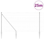 vidaXL Stâlp de gard. Galvanizat 25 x 1,2 m Oțel