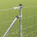 vidaXL Stâlp de gard. Galvanizat 25 x 1,2 m Oțel